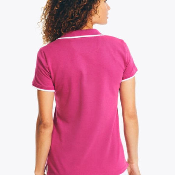 Nautica Sustainably Crafted Ocean Split-Neck Polo - NEW with Tags - Size M - Picture 3 of 8